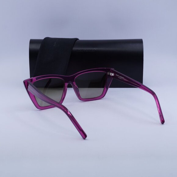 Final Price! Saint Laurent SL276 MICA 061 Cyclamen/Khaki Sunglasses - Picture 6 of 13